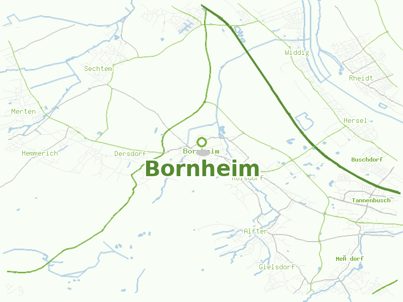 Karte von Bornheim