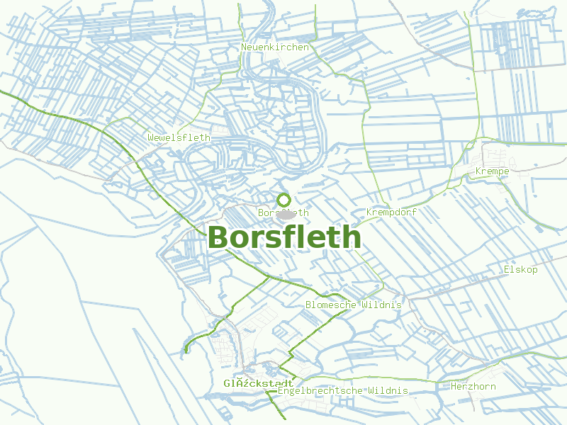 Karte von Borsfleth