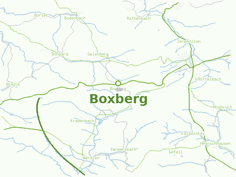 Karte von Boxberg