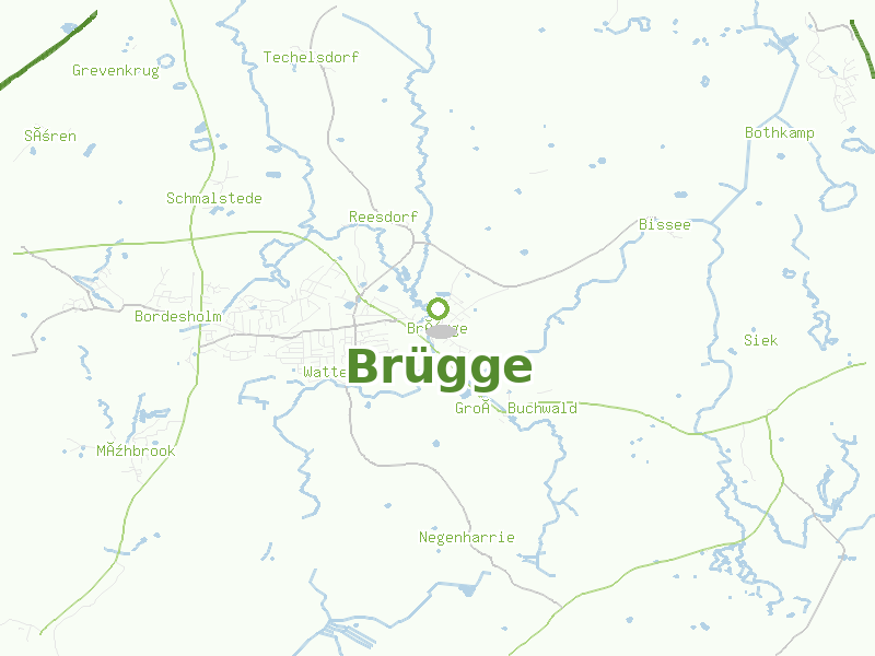Karte von Brügge
