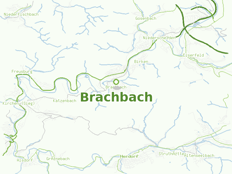 Karte von Brachbach