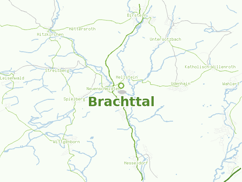 Karte von Brachttal