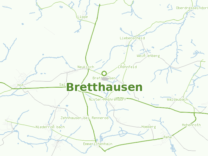 Karte von Bretthausen