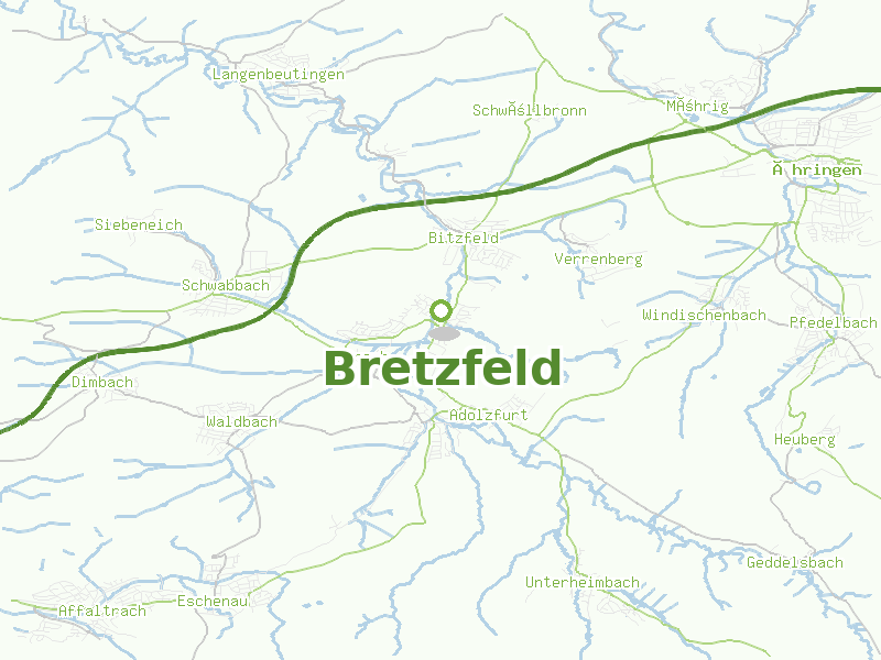 Karte von Bretzfeld