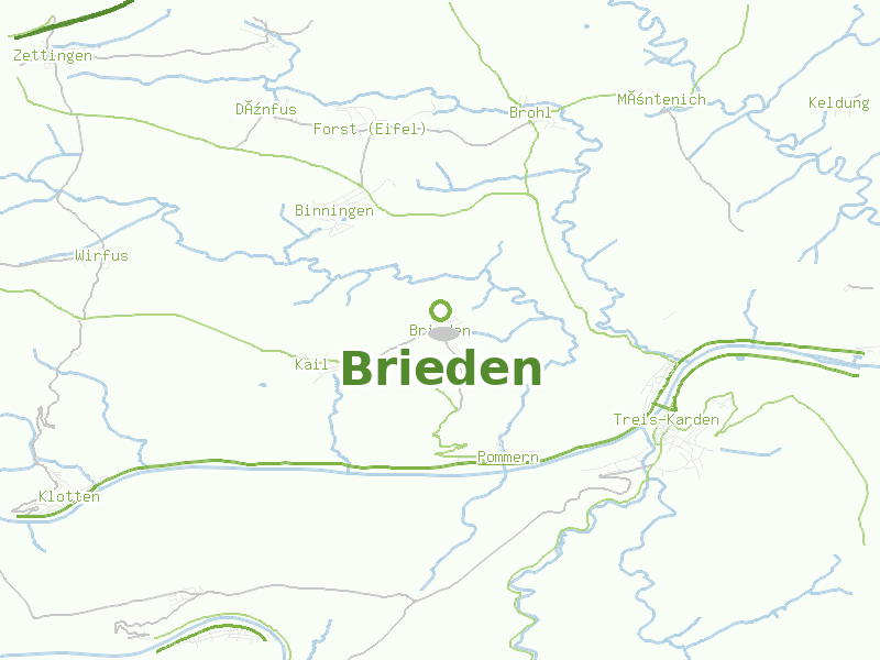 Karte von Brieden