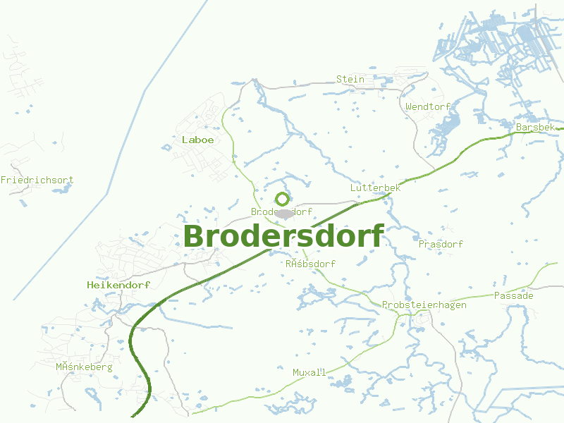 Karte von Brodersdorf