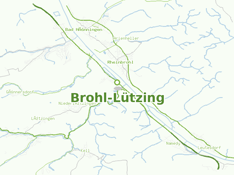 Karte von Brohl-Lützing