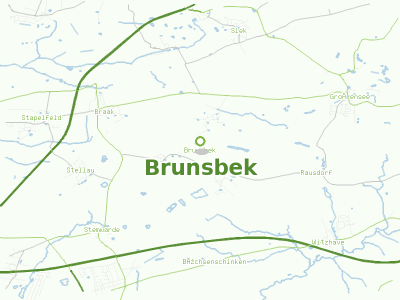 Karte von Brunsbek