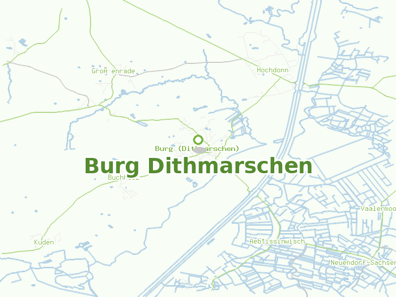 Karte von Burg Dithmarschen