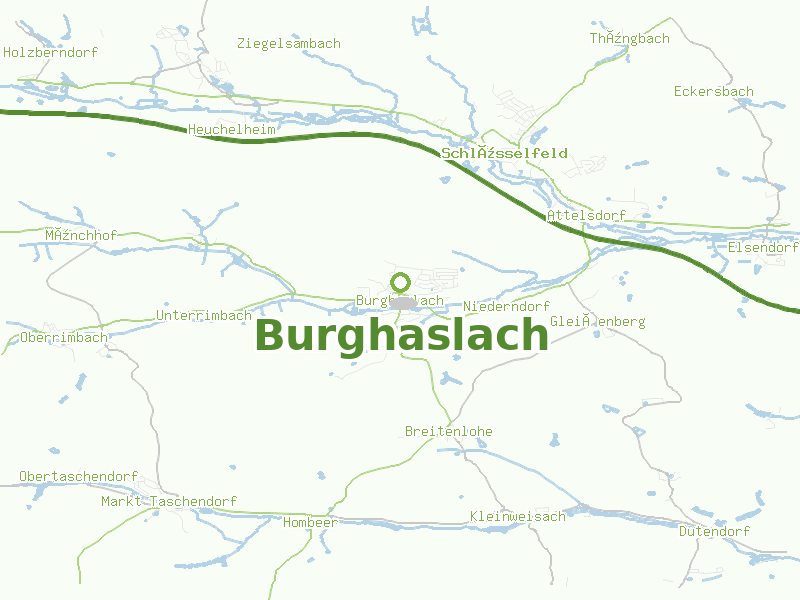 Karte von Burghaslach