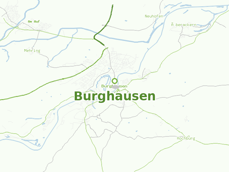 Karte von Burghausen