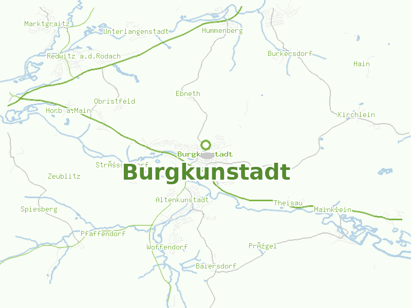 Karte von Burgkunstadt