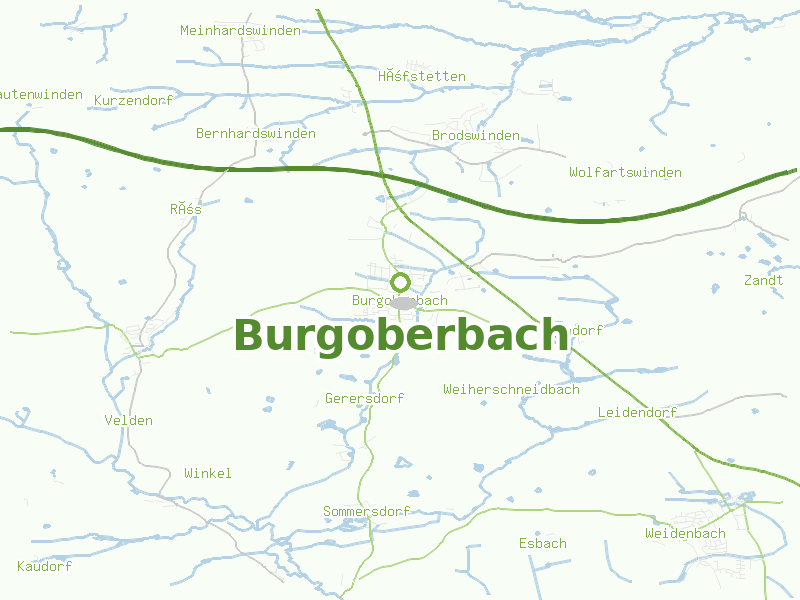 Karte von Burgoberbach