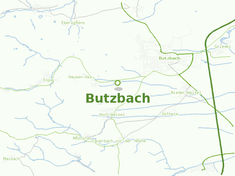 Karte von Butzbach