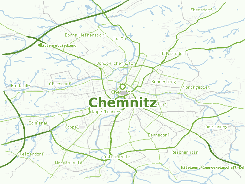 Karte von Chemnitz