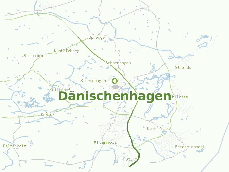 Karte von Dänischenhagen