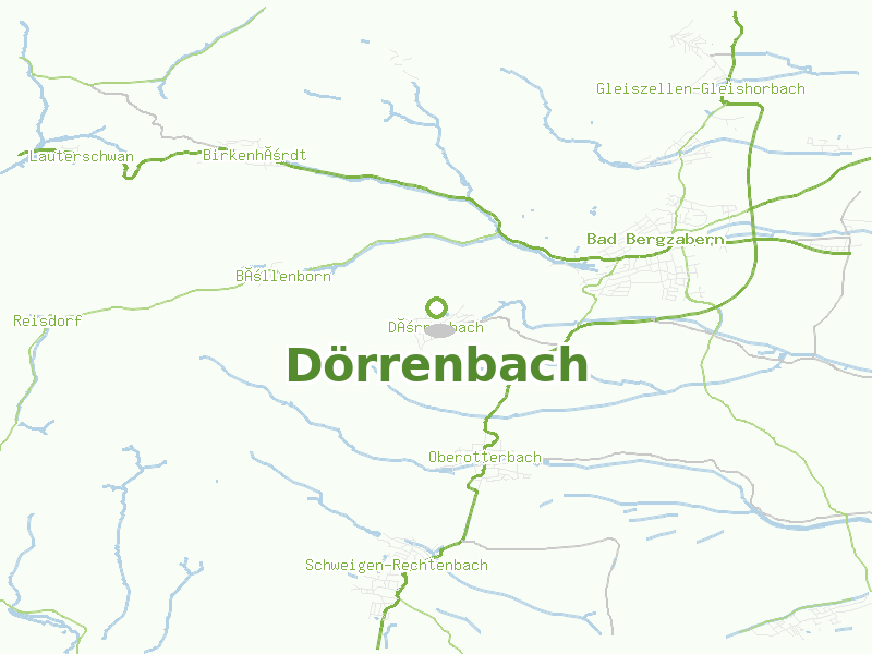 Karte von Dörrenbach