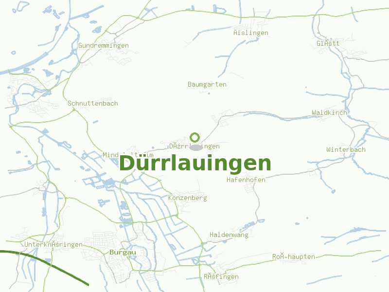 Karte von Dürrlauingen