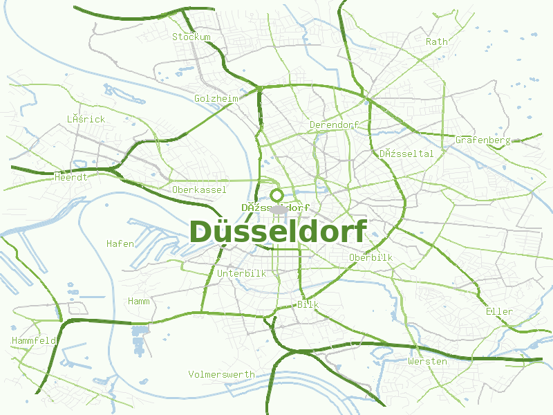 Karte von Düsseldorf