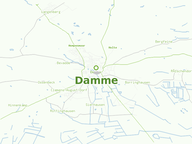 Karte von Damme