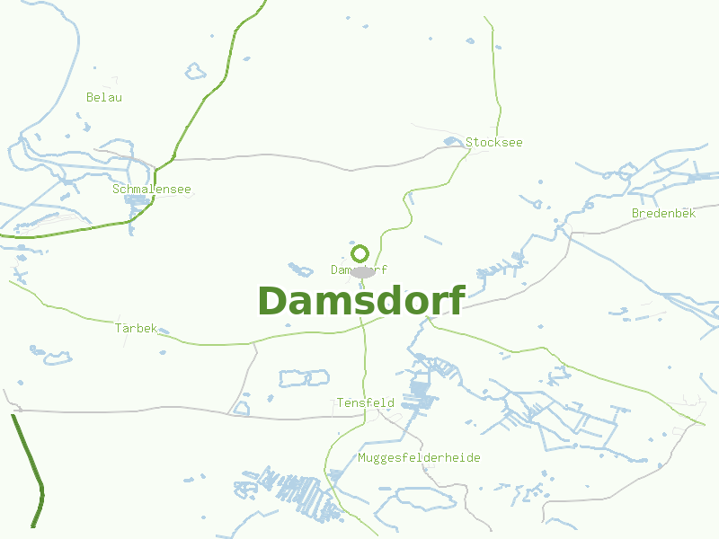 Karte von Damsdorf