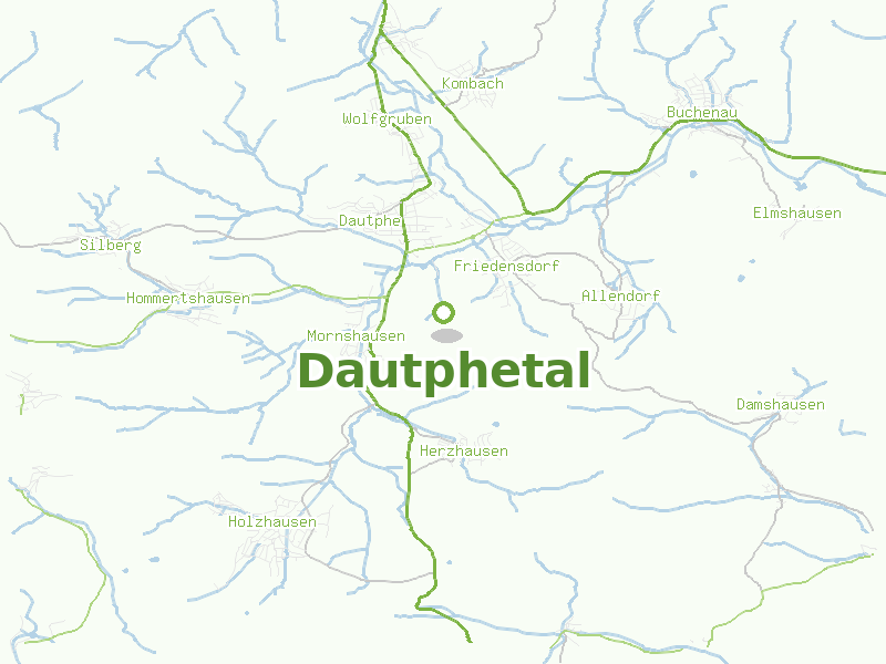 Karte von Dautphetal