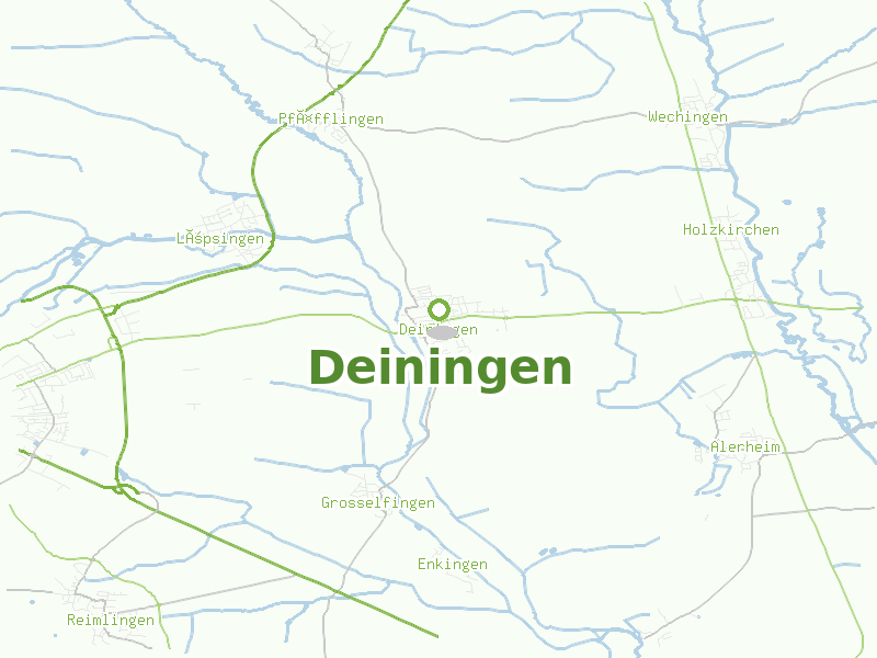 Karte von Deiningen