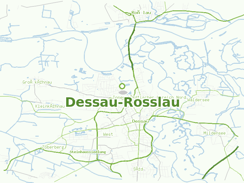 Karte von Dessau-Rosslau