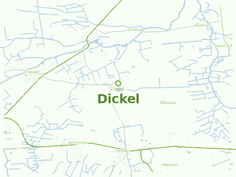 Karte von Dickel