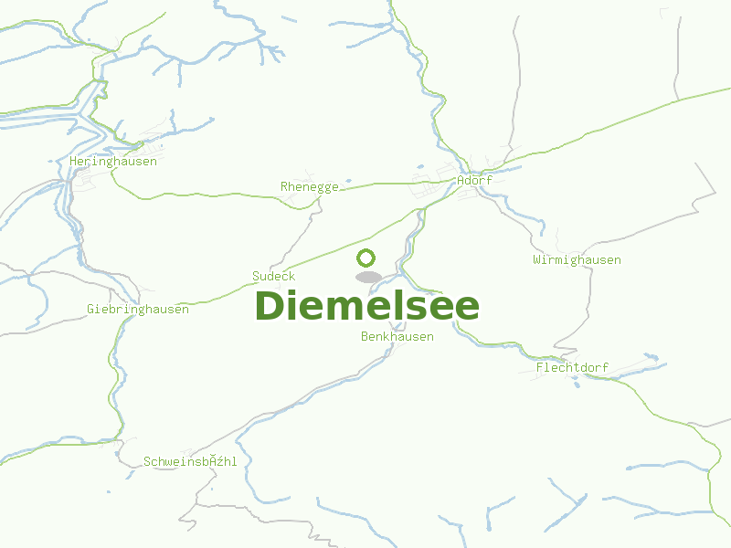 Karte von Diemelsee