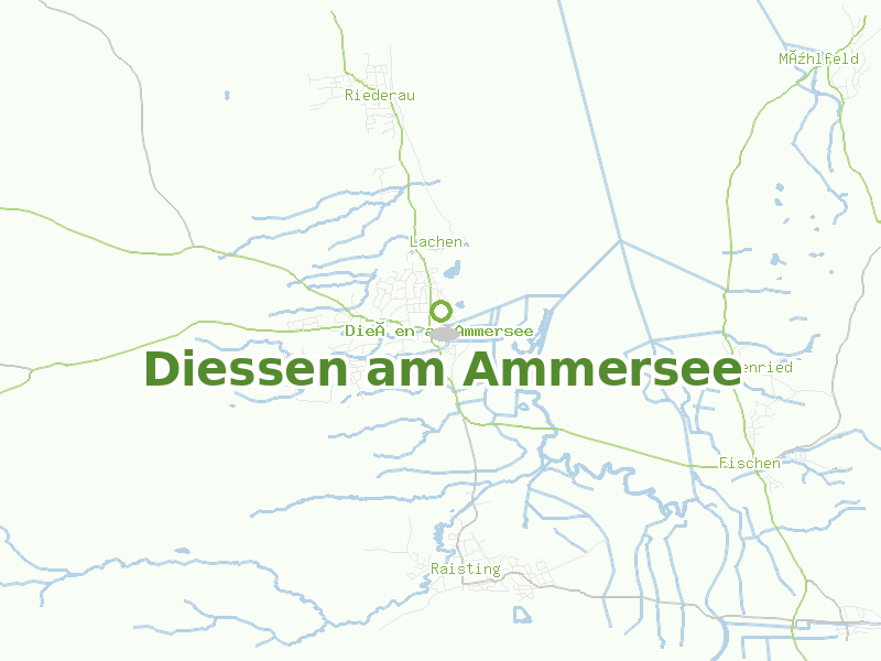 Karte von Diessen am Ammersee