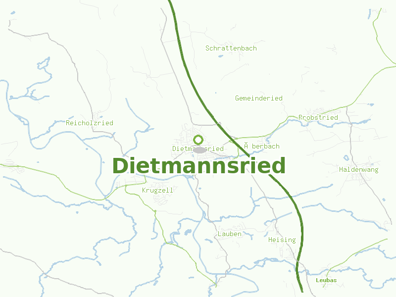 Karte von Dietmannsried