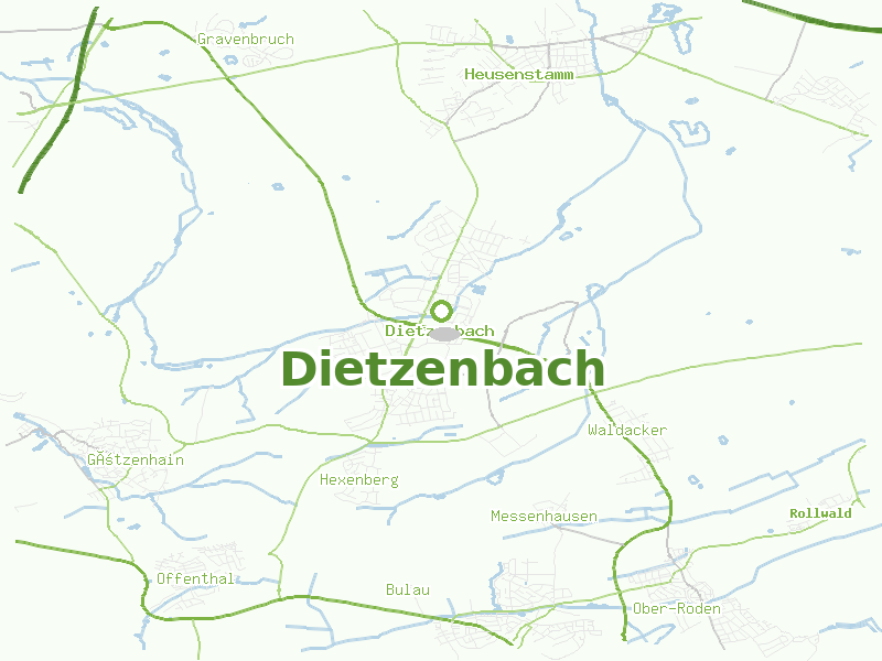 Karte von Dietzenbach