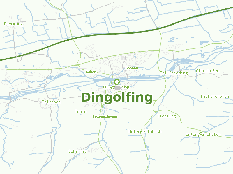 Karte von Dingolfing