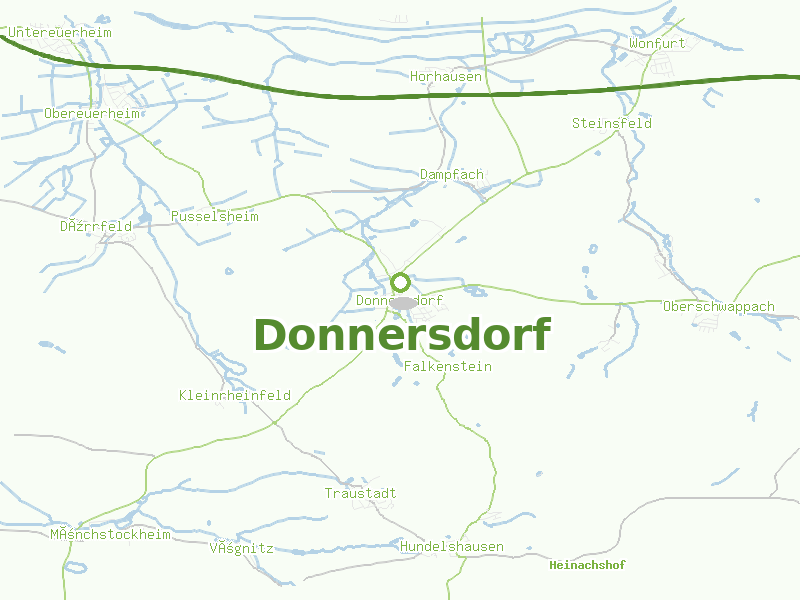 Karte von Donnersdorf
