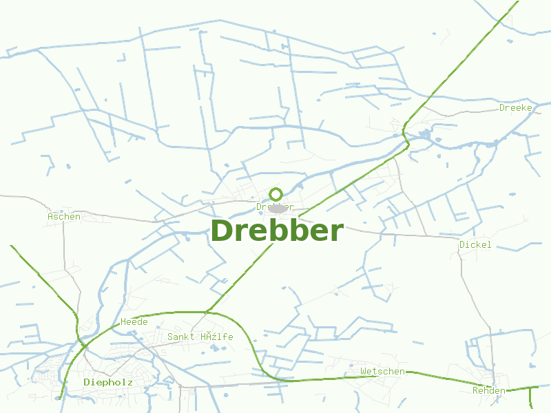 Karte von Drebber