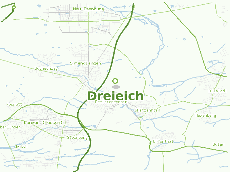 Karte von Dreieich
