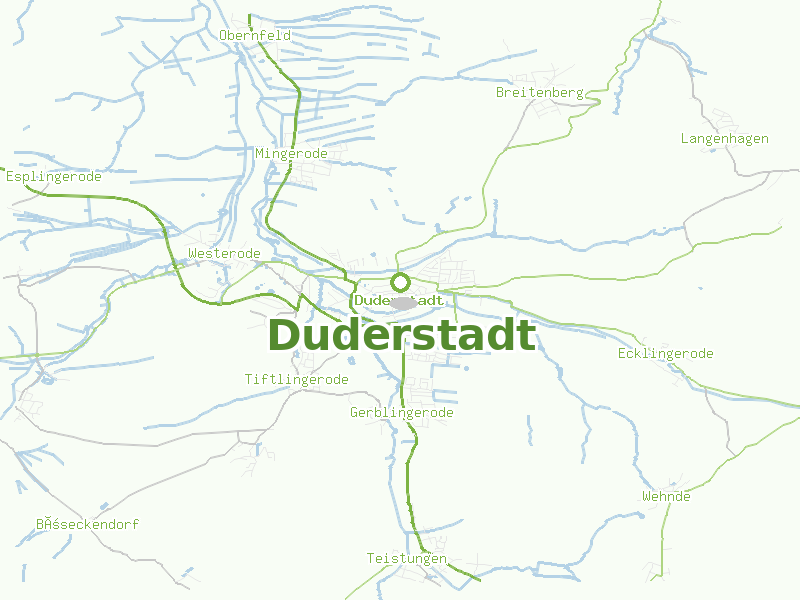 Karte von Duderstadt