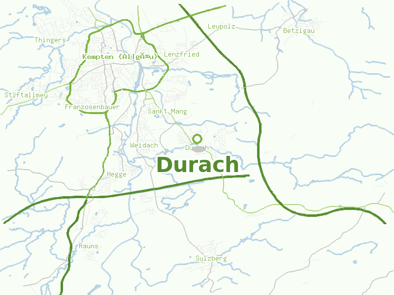 Karte von Durach