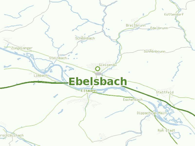 Karte von Ebelsbach