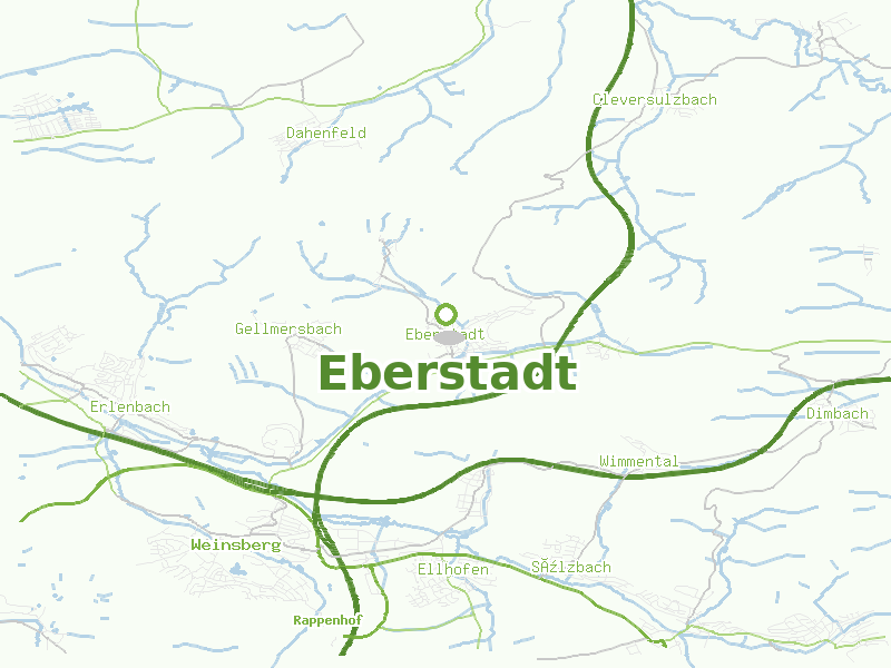 Karte von Eberstadt