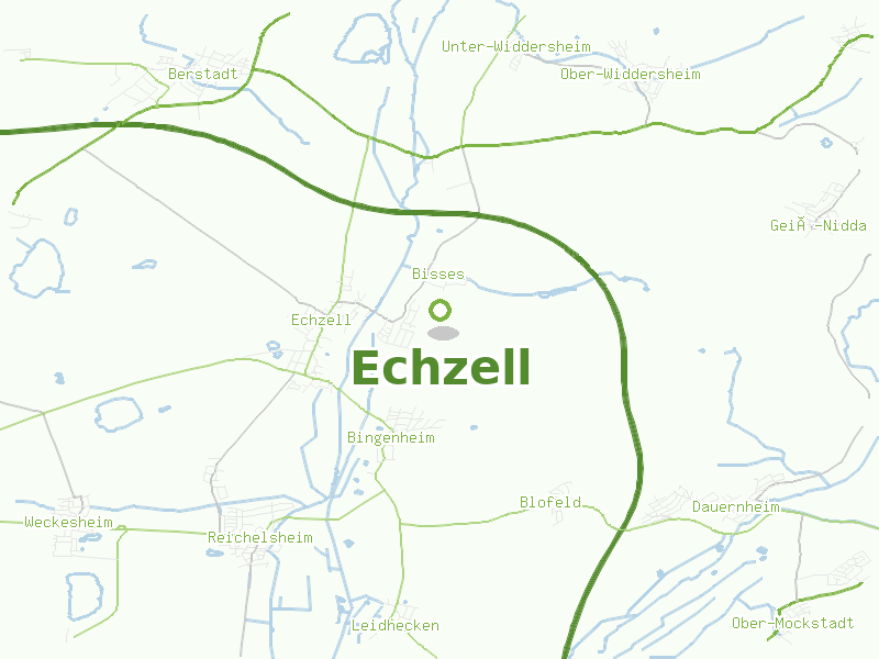 Karte von Echzell