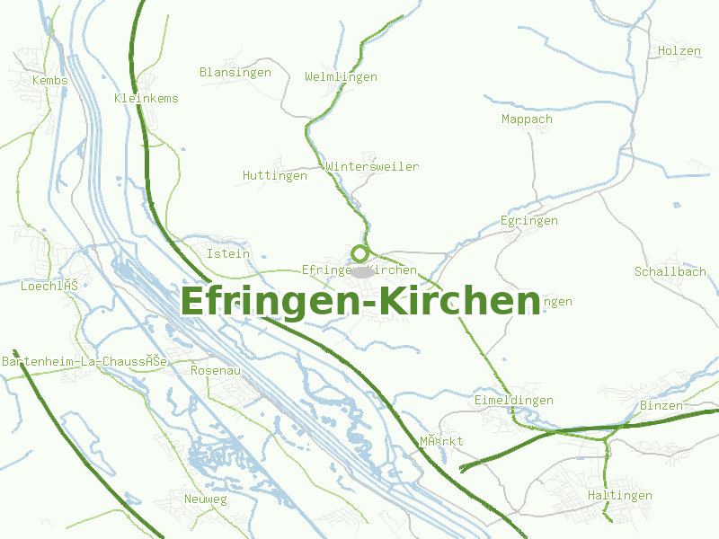 Karte von Efringen-Kirchen