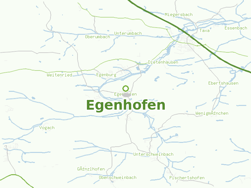 Karte von Egenhofen