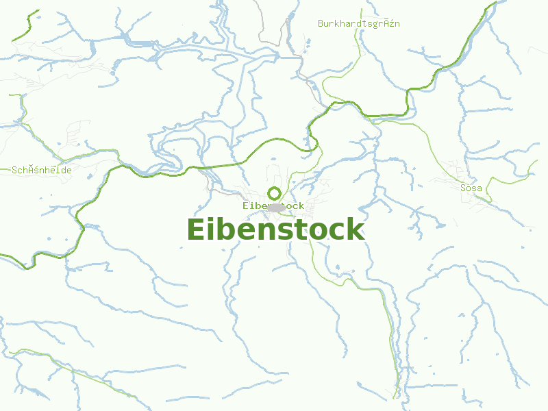 Karte von Eibenstock