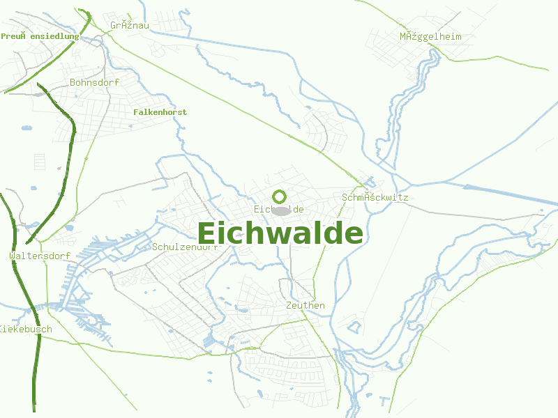 Karte von Eichwalde