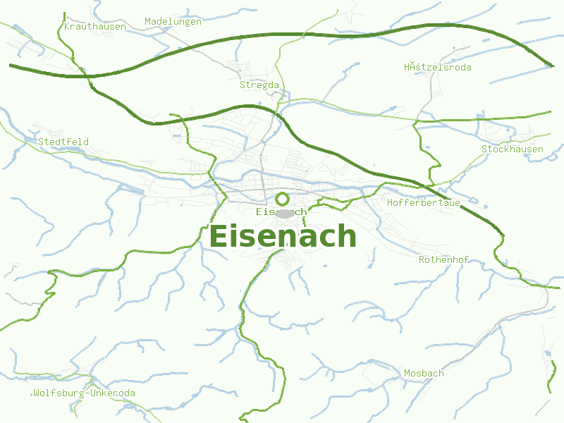 Karte von Eisenach