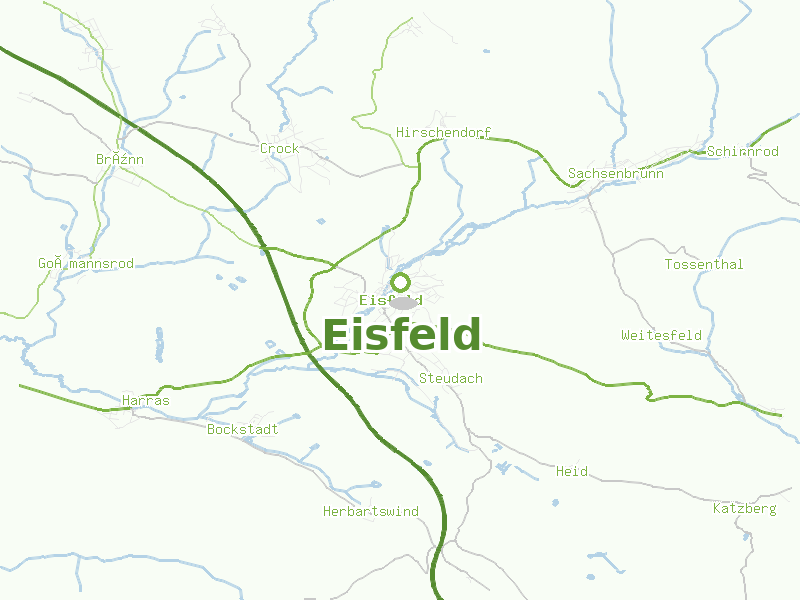 Karte von Eisfeld