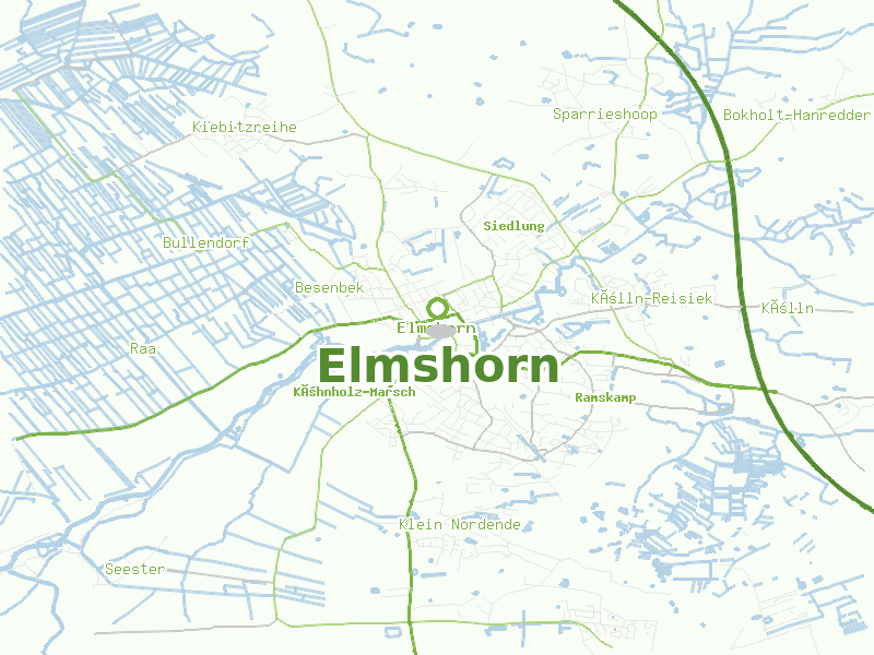 Karte von Elmshorn