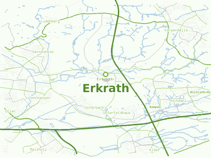 Karte von Erkrath